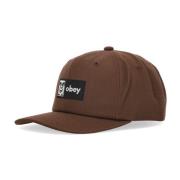 Klassieke Snapback Bruine Gebogen Klep Pet Obey , Brown , Heren