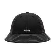 Nylon Unstructured Bucket Hat Obey , Black , Heren