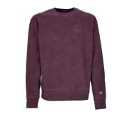 Galaxies Faded Crewneck Sweatshirt Wine HUF , Red , Heren