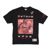 Vintage Dwyane Wade Miami Heat Tee Mitchell & Ness , Black , Heren