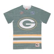 Green Bay Packers NFL Tee Shirt Mitchell & Ness , Multicolor , Heren