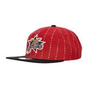 NBA City Pinstripe Cap Mitchell & Ness , Red , Heren