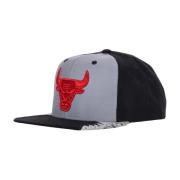 Chicago Bulls Snapback Pet Grijs/Zwart Mitchell & Ness , Gray , Heren