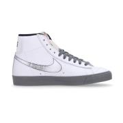 Hip Hop High Top Sneaker Wit/Zwart/Grijs Nike , White , Heren