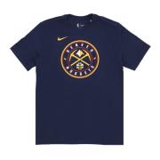 Denver Nuggets Logo T-shirt Nike , Blue , Heren