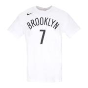 Kevin Durant NBA Tee Brooklyn Nets Nike , White , Heren