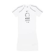 Witte Sportkleding Slim Fit Jurk Nike , White , Dames