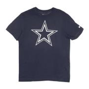 Dallas Cowboys Logo Tee Shirt Nike , Blue , Heren