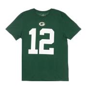 Green Bay Packers Tee Rodgers 12 Nike , Green , Heren