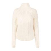 Twisted Wool Turtleneck Sweater in Beige Nina Ricci , Beige , Dames