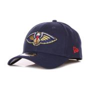 NBA Gebogen Klep Pet Blauw/Rood New Era , Blue , Unisex