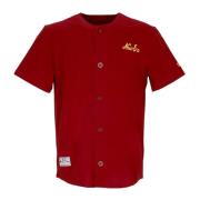 Premium Jersey Baseball Tuniek Rood/Geel New Era , Red , Heren