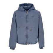 Storm Blauwe Lichtgewicht Hoodie Jas Carhartt Wip , Blue , Heren