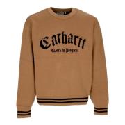 Onyx Crew-Neck Sweater Bruin/Zwart Heren Carhartt Wip , Brown , Heren