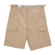 Cargo Broek Stoffig H Bruin Carhartt Wip , Beige , Heren