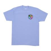 Klassieke Tee Digital Violet Heren T-shirt Obey , Blue , Heren