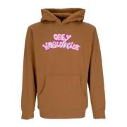 Butterfly Basic Hooded Fleece Womens Hoodie Obey , Brown , Heren