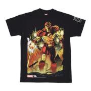 Iron Man Tee Korte Mouw T-shirt HUF , Black , Heren