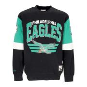 Philadelphia Eagles Crewneck Sweatshirt Mitchell & Ness , Black , Here...