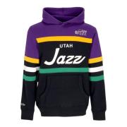 Utah Jazz Hoodie NBA Teamkleuren Mitchell & Ness , Multicolor , Heren