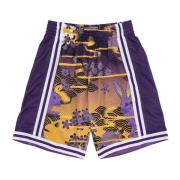 NBA Swingman Shorts 1996 Los Angeles Lakers Mitchell & Ness , Multicol...