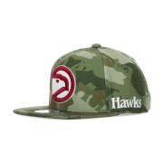 NBA Tonal Camo Stretch Fitted Cap Mitchell & Ness , Green , Heren