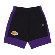 NBA Kleurblok Shorts Loslak New Era , Black , Heren