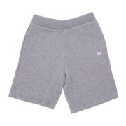 Essential Heather Grey/White Tracksuit Shorts New Era , Gray , Heren