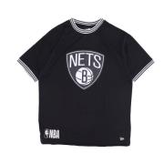 Brooklyn Nets Logo Mesh Tee New Era , Black , Heren