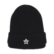 Zwarte Visor Beanie Hoed HUF , Black , Heren