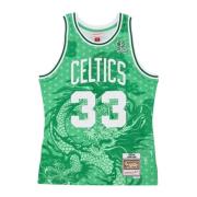 Larry Bird Basketball Tank Top Mitchell & Ness , Green , Heren