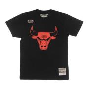 Chicago Bulls NBA Logo Tee Mitchell & Ness , Black , Heren