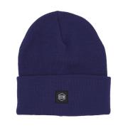 Klassieke Logo Beanie Hoed Blauw Dolly Noire , Blue , Heren