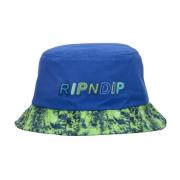 Katoen Geverfde Vissershoed Multi Ripndip , Multicolor , Heren