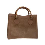 Pre-owned Suede handbags Gucci Vintage , Brown , Dames