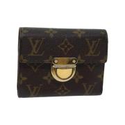 Pre-owned Coated canvas wallets Louis Vuitton Vintage , Brown , Dames