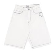 Hart Detail Witte Shorts Arte Antwerp , White , Heren