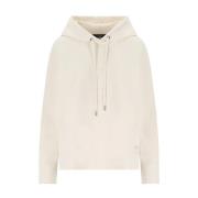 Ivoor Mirko Hoodie met Asymmetrische Snit Max Mara Weekend , Beige , D...