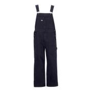 Canvas Overalls met Verstelbare Banden Dickies , Black , Heren