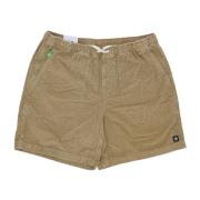 Khaki Cord Walkshort Heren Shorts Element , Beige , Heren