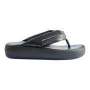 Gestikte Teenslippers Karl Lagerfeld , Black , Dames