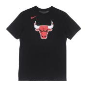 Chicago Bulls Logo Tee Nike , Black , Heren