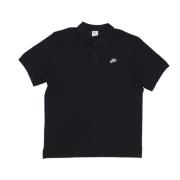 Essentiële Piqué Polo Shirt Zwart/Wit Nike , Black , Heren