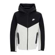 Tech Fleece Zip Hoodie Heather Grey Nike , Gray , Heren