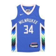 Giannis Antetokounmpo NBA City Edition Tank Top Nike , Blue , Heren