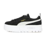 Zwart/Wit Mayze Lage Sneaker Puma , Black , Dames