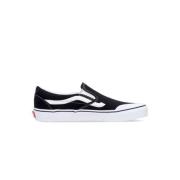 Klassieke Slip-on Sidestripe Lage Schoen Vans , Black , Heren