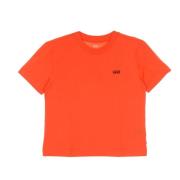 Koraal Boxy T-shirt met Logo Borduursel Vans , Orange , Dames