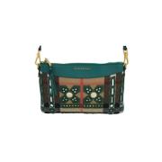 Pre-owned Leather handbags Burberry Vintage , Green , Dames