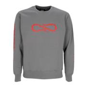 Grijze Crewneck Sweatshirt met Snake Logo Propaganda , Gray , Heren